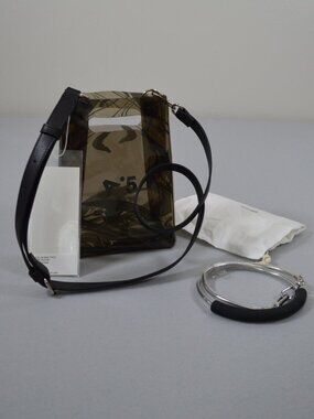NWT nana-nana x The Arrivals A5 Mini Tote Safari PVC Crossbody Bag
